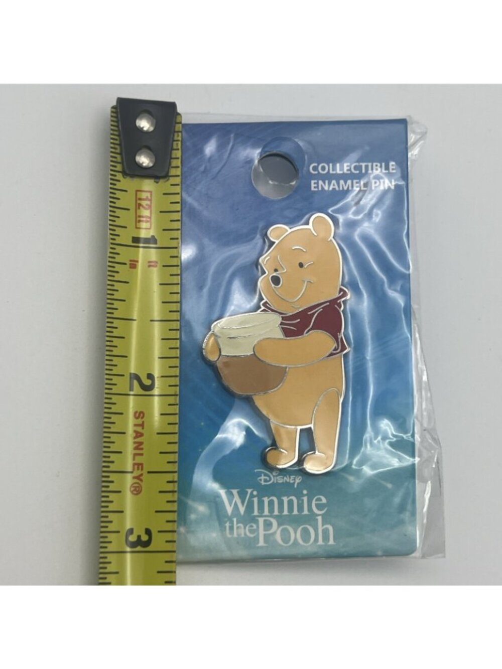 Disney Winnie the Pooh Bear Honey Hunny Pot Pin NEW Sealed Enamel 1.75" NWT - Picture 2 of 6